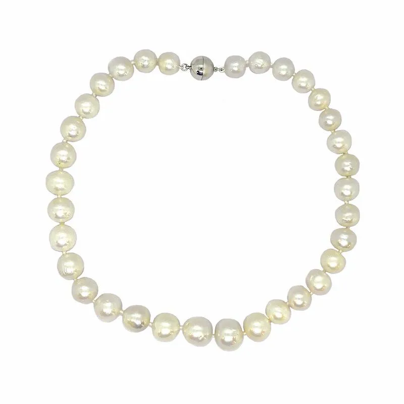 141-01 | WHITE EDISON PEARL SINGLE STRAND