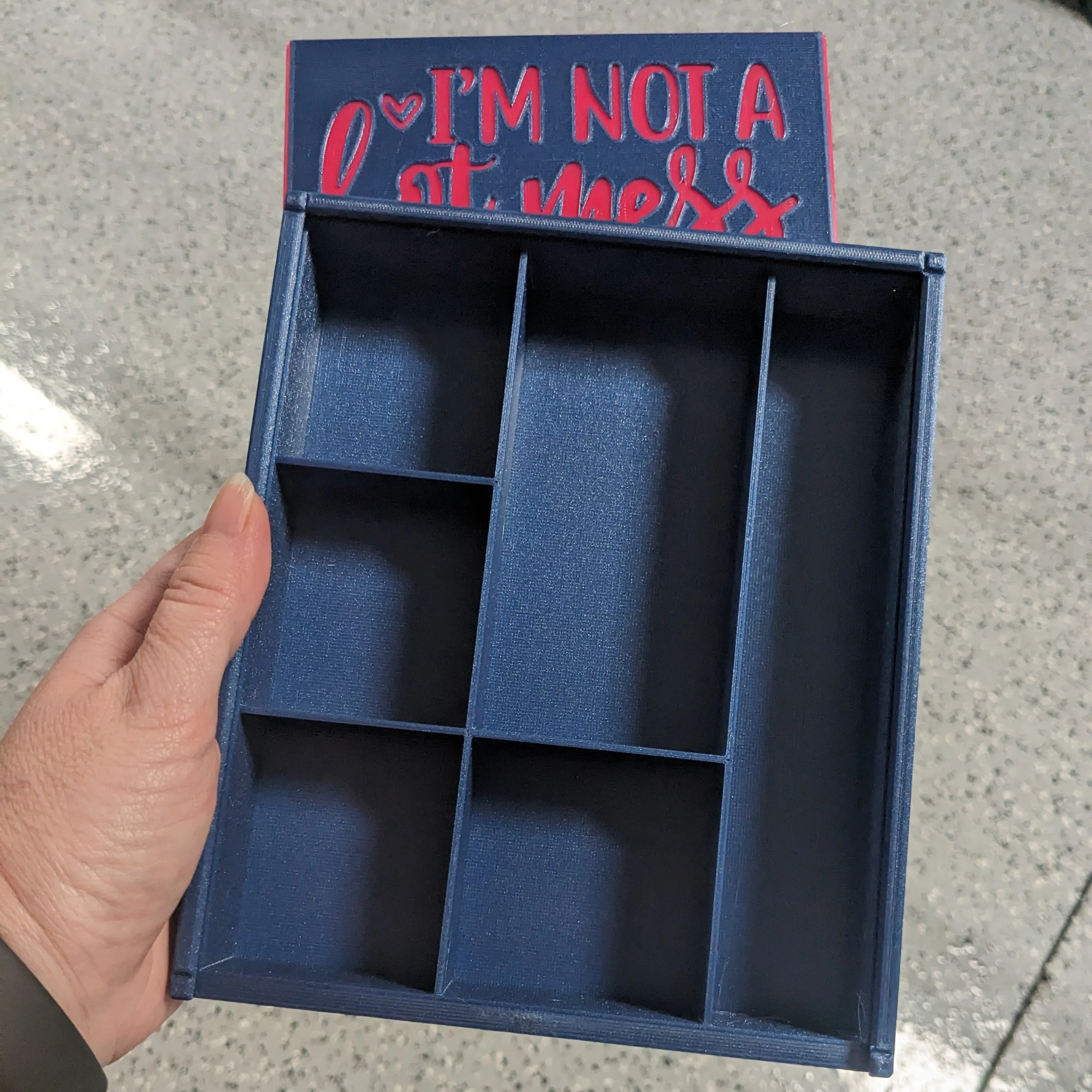 3D printed Notions Box--Spicy Disaster