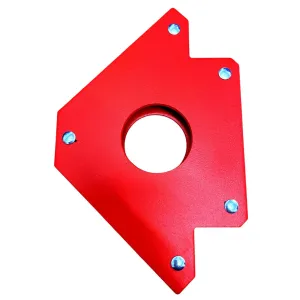4” magnetic welding square positioned