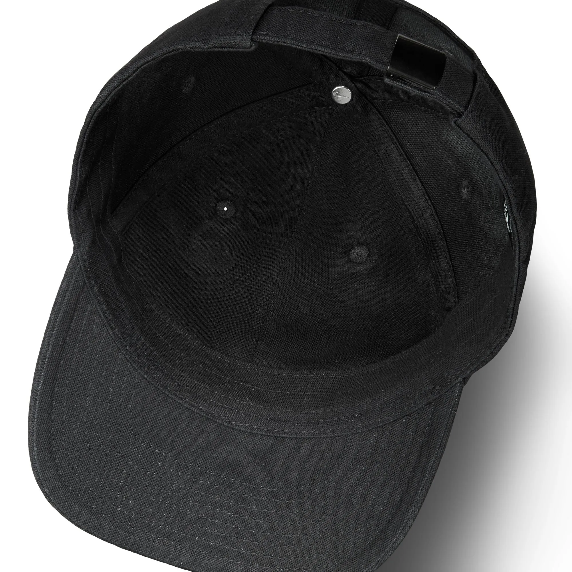 6 Panel Hat Club Cap (Black/White)