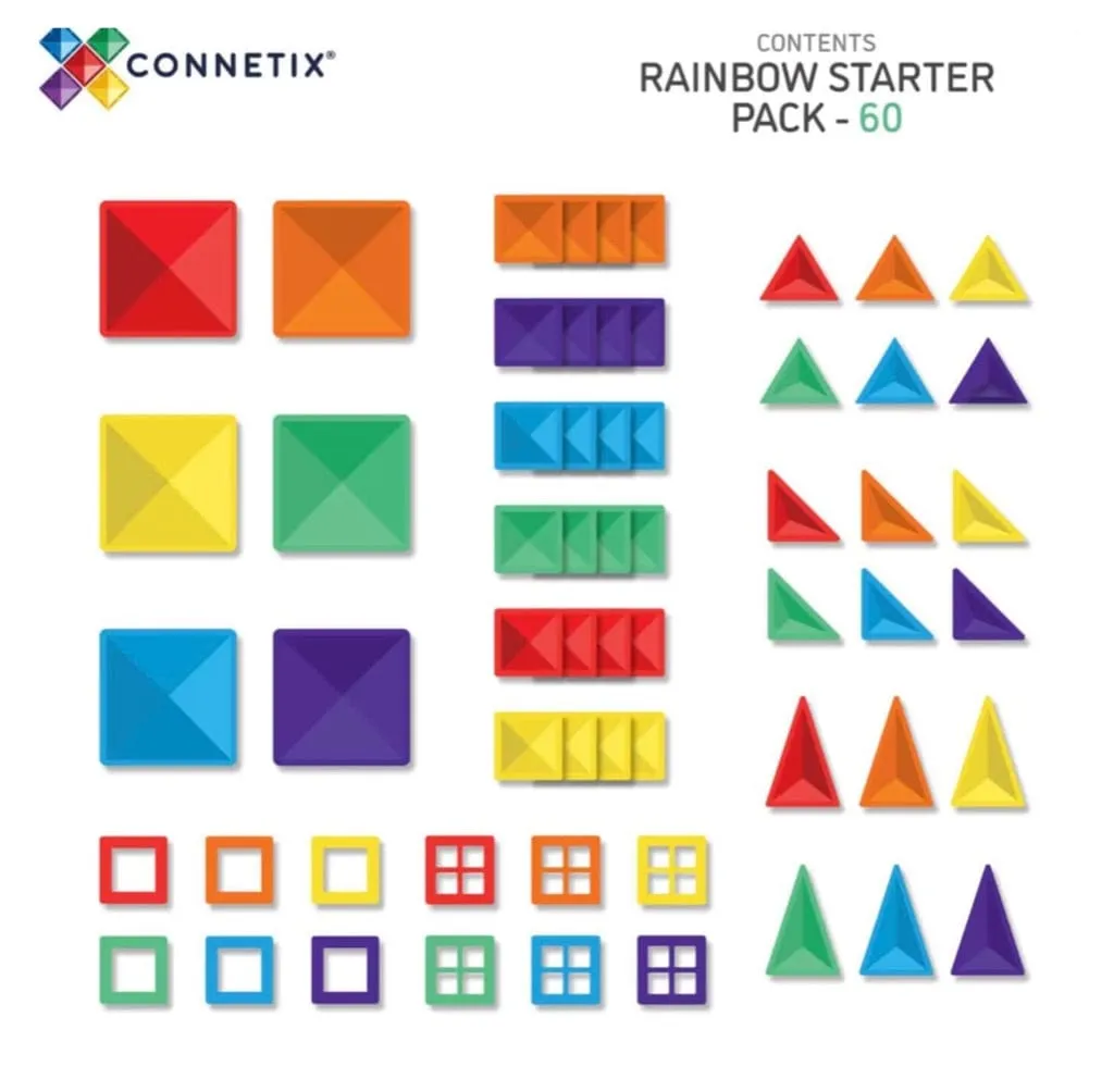 60 Piece Rainbow Starter Pack