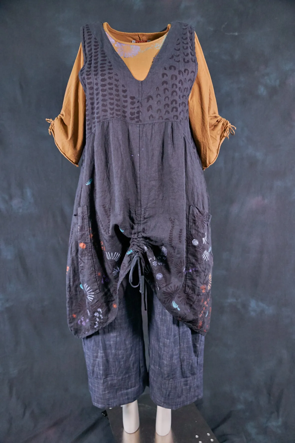 6204 Cottage Jumper-Lux- Blue on Blue