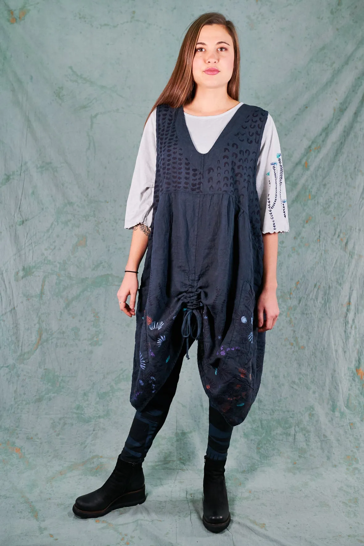 6204 Cottage Jumper-Lux- Blue on Blue