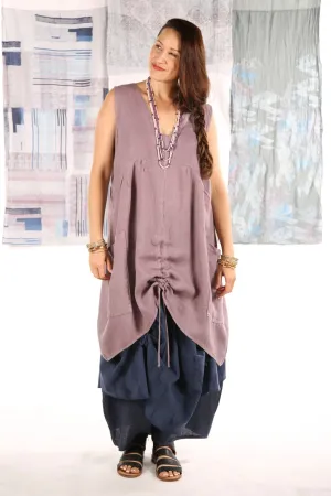 6204-Long Cottage Jumper Plum Haze -U