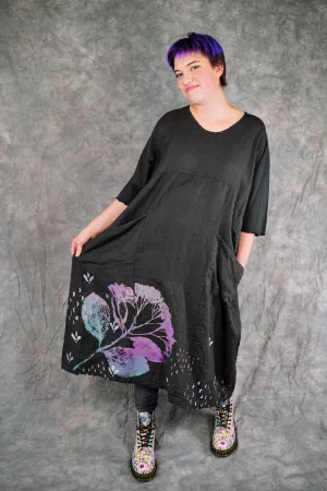 7214 The Linen Dress Black-P
