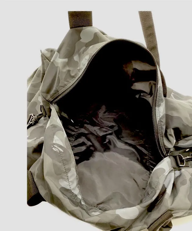 A Bathing Ape Bape Camo Duffle Bag Black