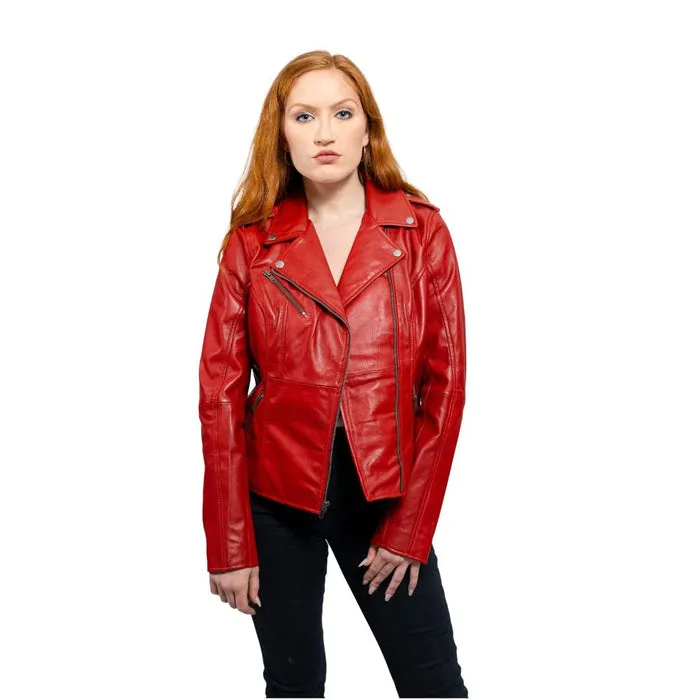 Abigail- Vintage Moto Leather Jacket