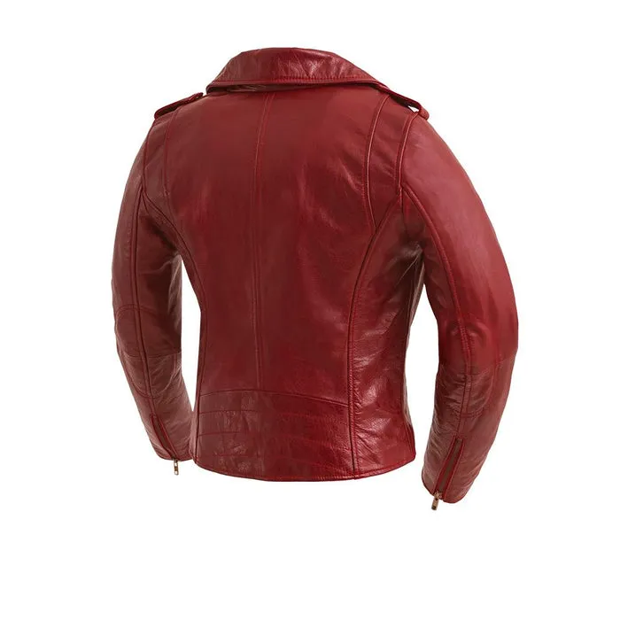 Abigail- Vintage Moto Leather Jacket