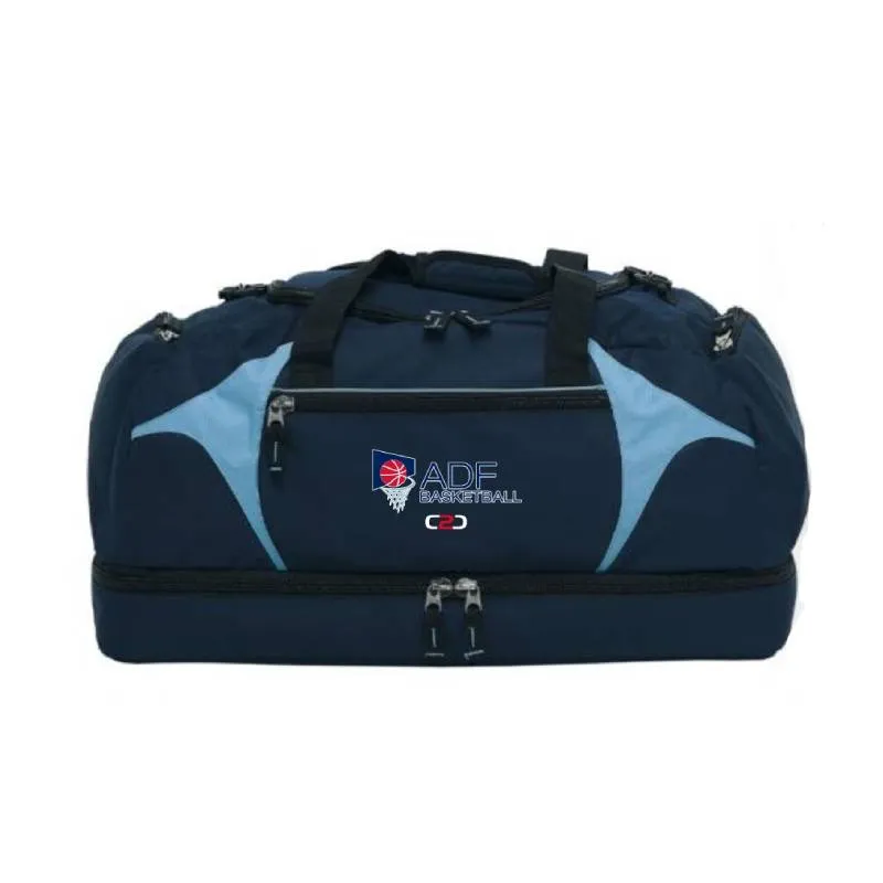 ADF Basketball Overnight Bag Navy Sky