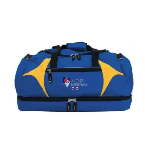ADF Basketball Overnight Bag Royal Yellow