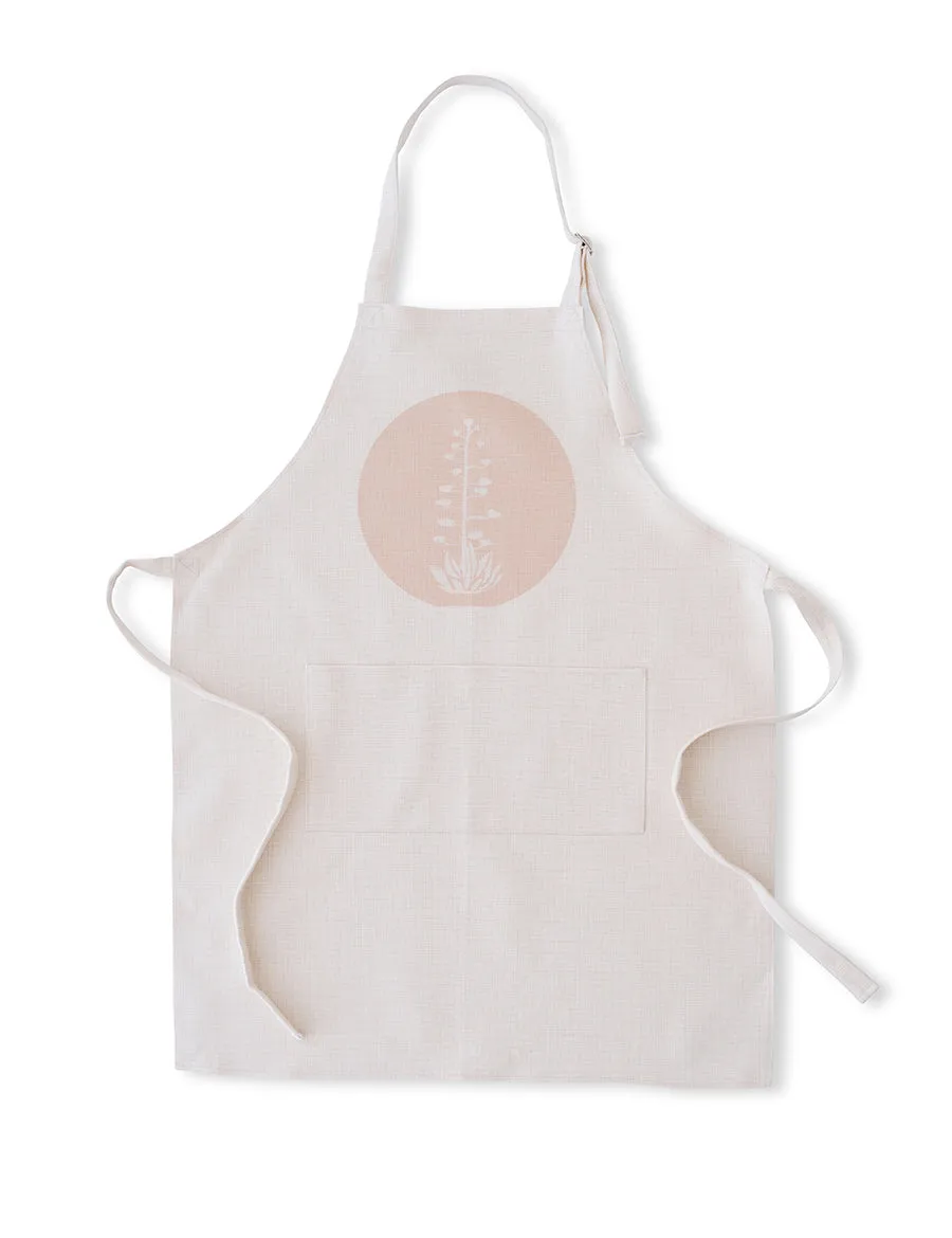 Agave Bloom Pink Apron, College Student Gift, Christmas Gift, Mother's Day Gift