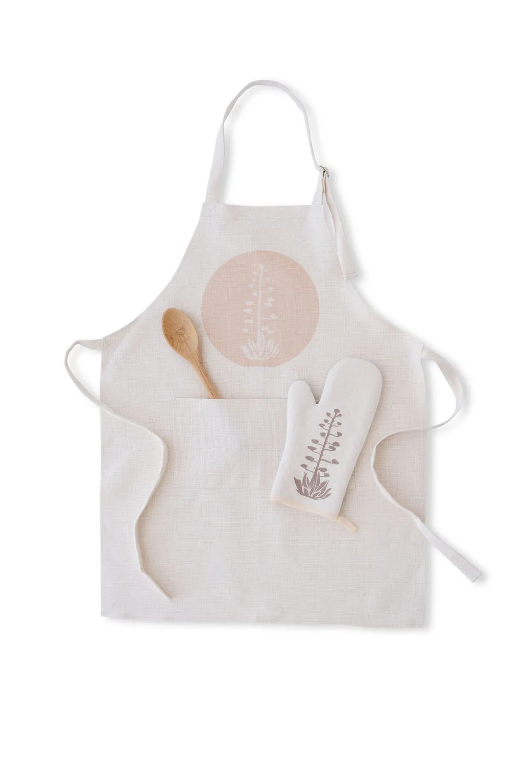 Agave Bloom Pink Apron, College Student Gift, Christmas Gift, Mother's Day Gift