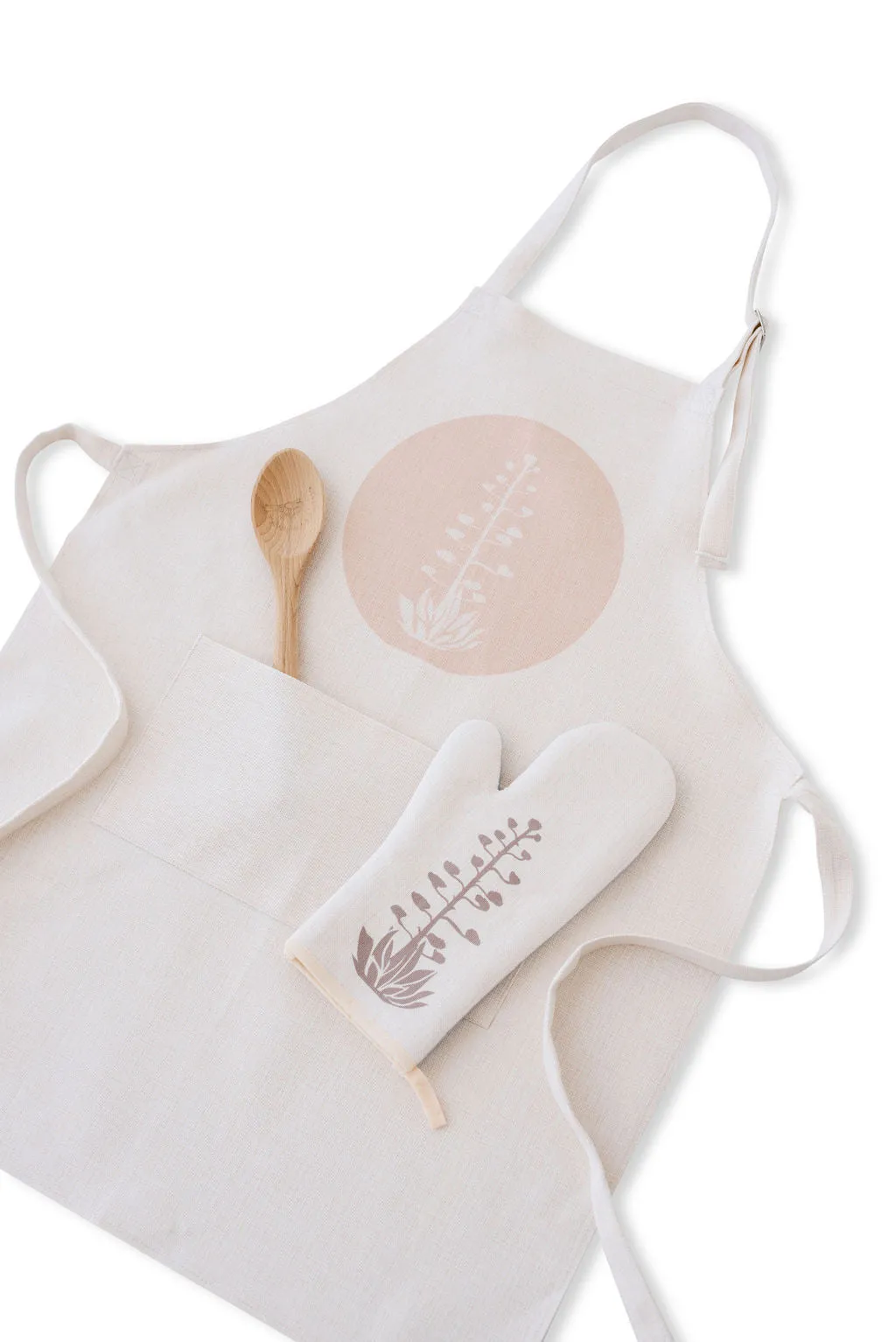 Agave Bloom Pink Apron, College Student Gift, Christmas Gift, Mother's Day Gift