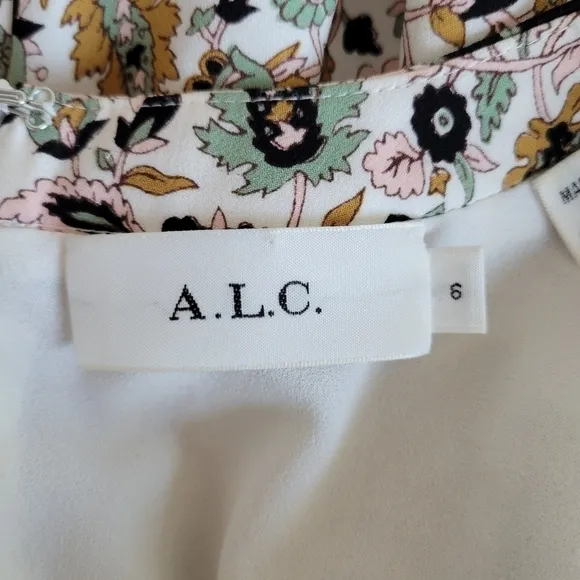 A.L.C. Tordi Floral Silk Mini Dress