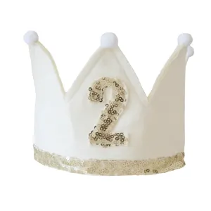 Alimrose 2nd Birthday Crown - Ivory