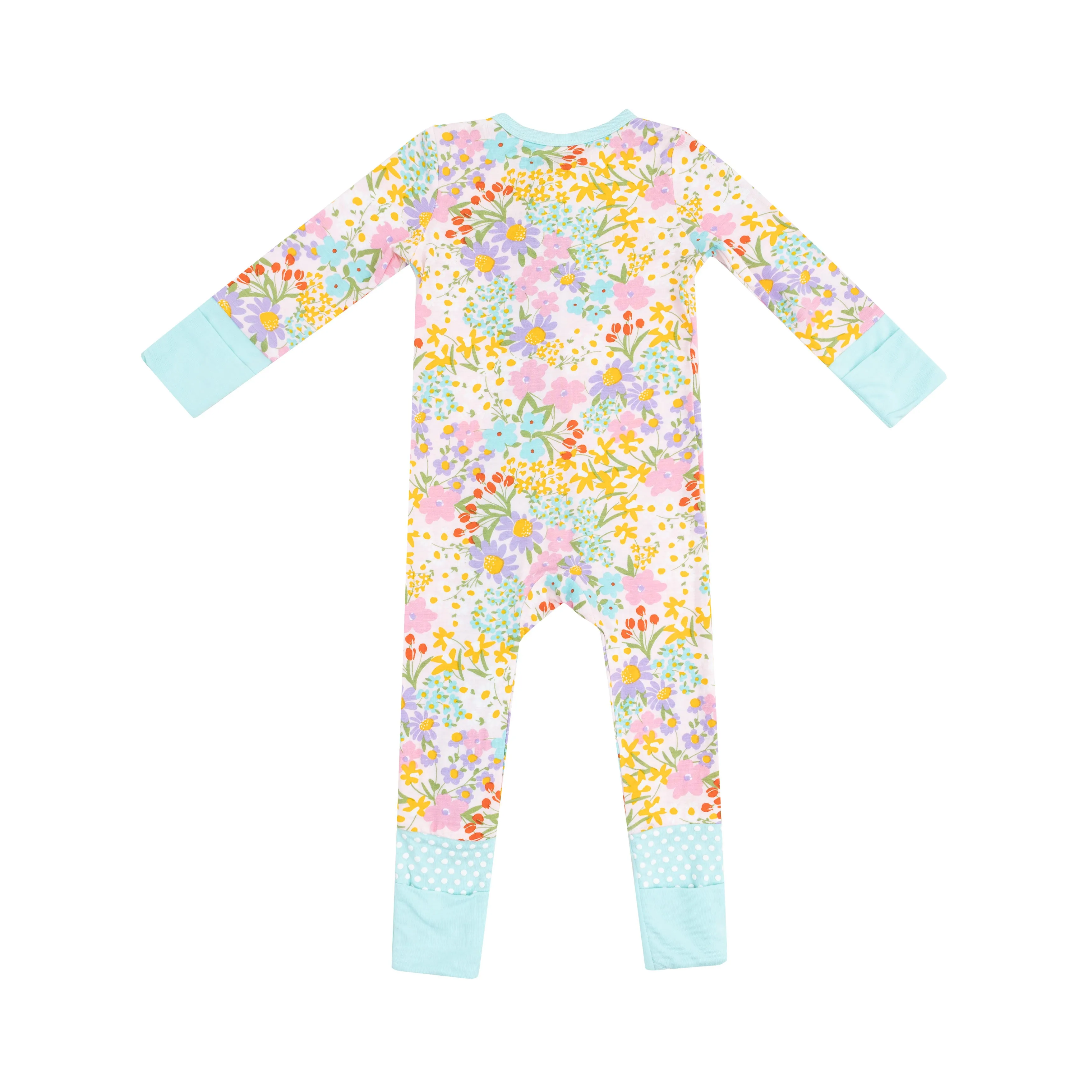 Angel Dear || Amelia Floral 2 Way Zipper Romper