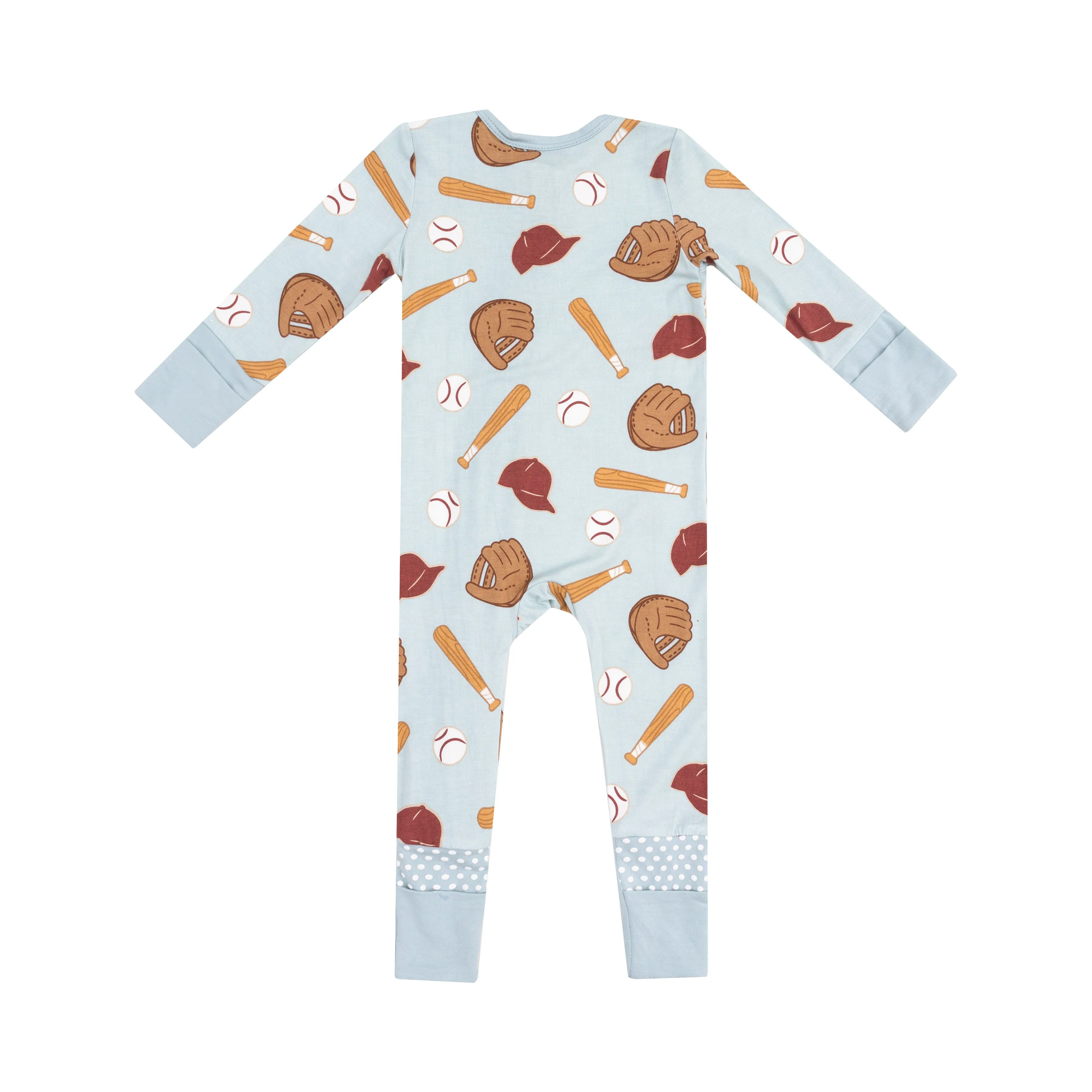 Angel Dear || Baseball 2 Way Zipper Romper