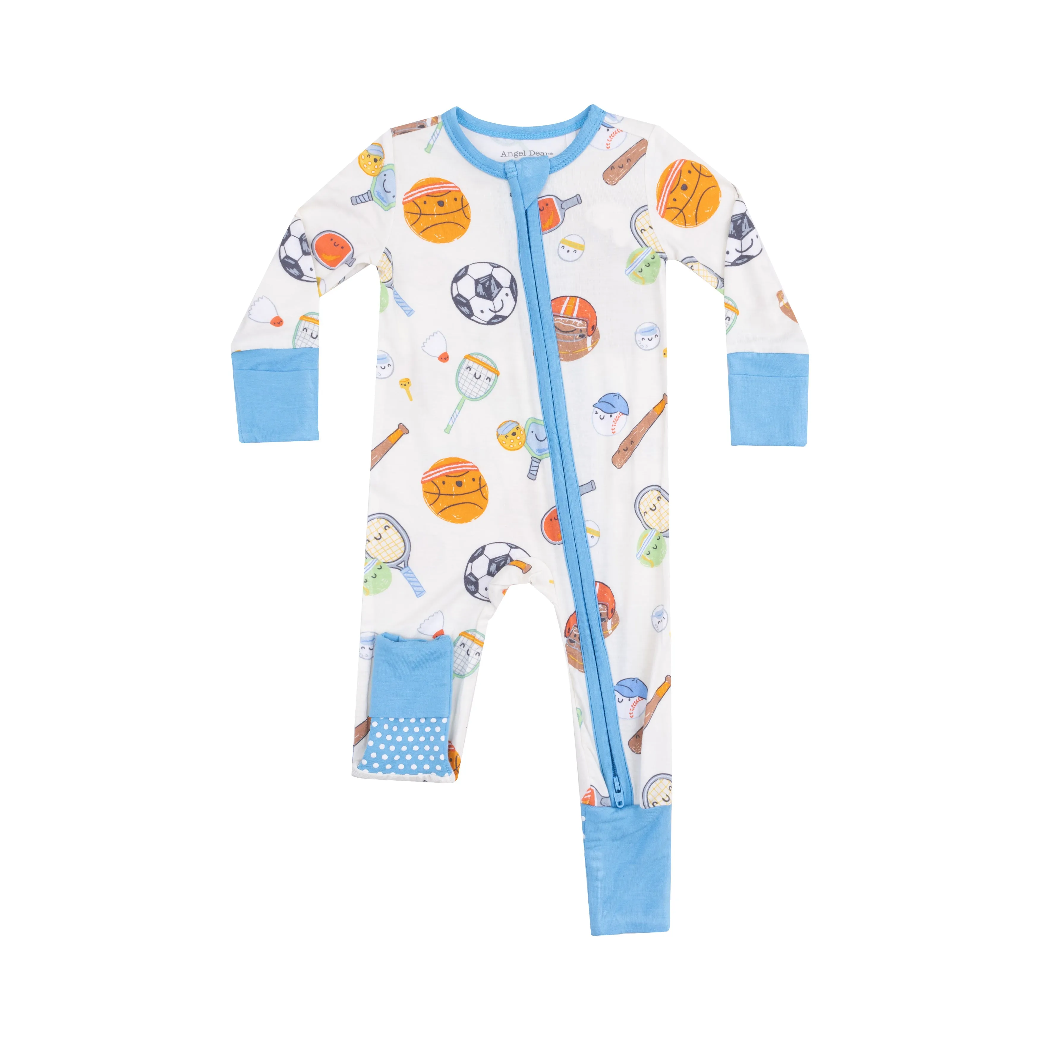 Angel Dear || Sports Ball Friends 2 Way Zipper Romper
