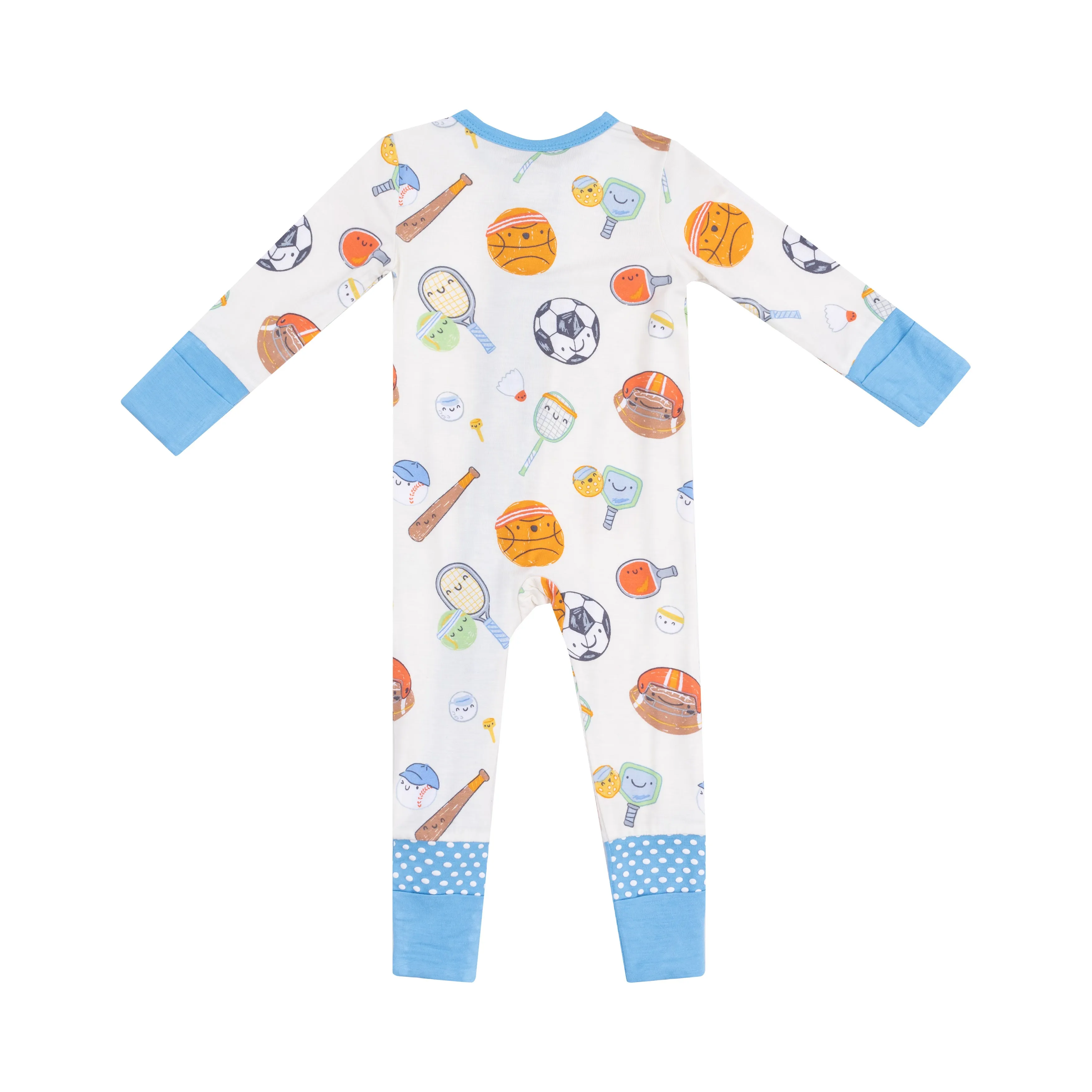 Angel Dear || Sports Ball Friends 2 Way Zipper Romper