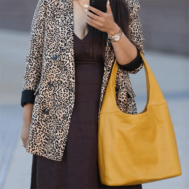 Anna Leather Shoulder Bag