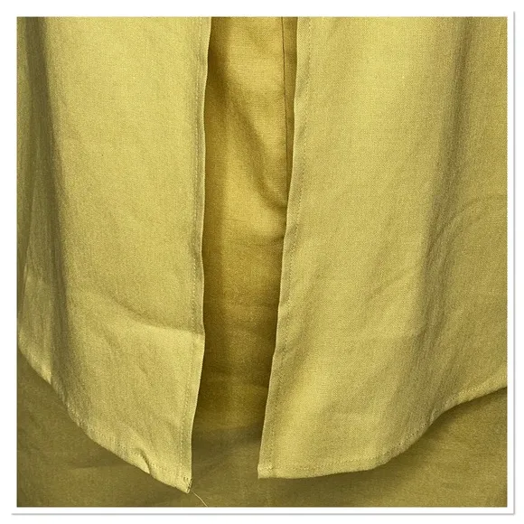 Antonio Melani Julia Dress Yellow Linen Blend Lagenlook Layered-Look Size 2 NWT
