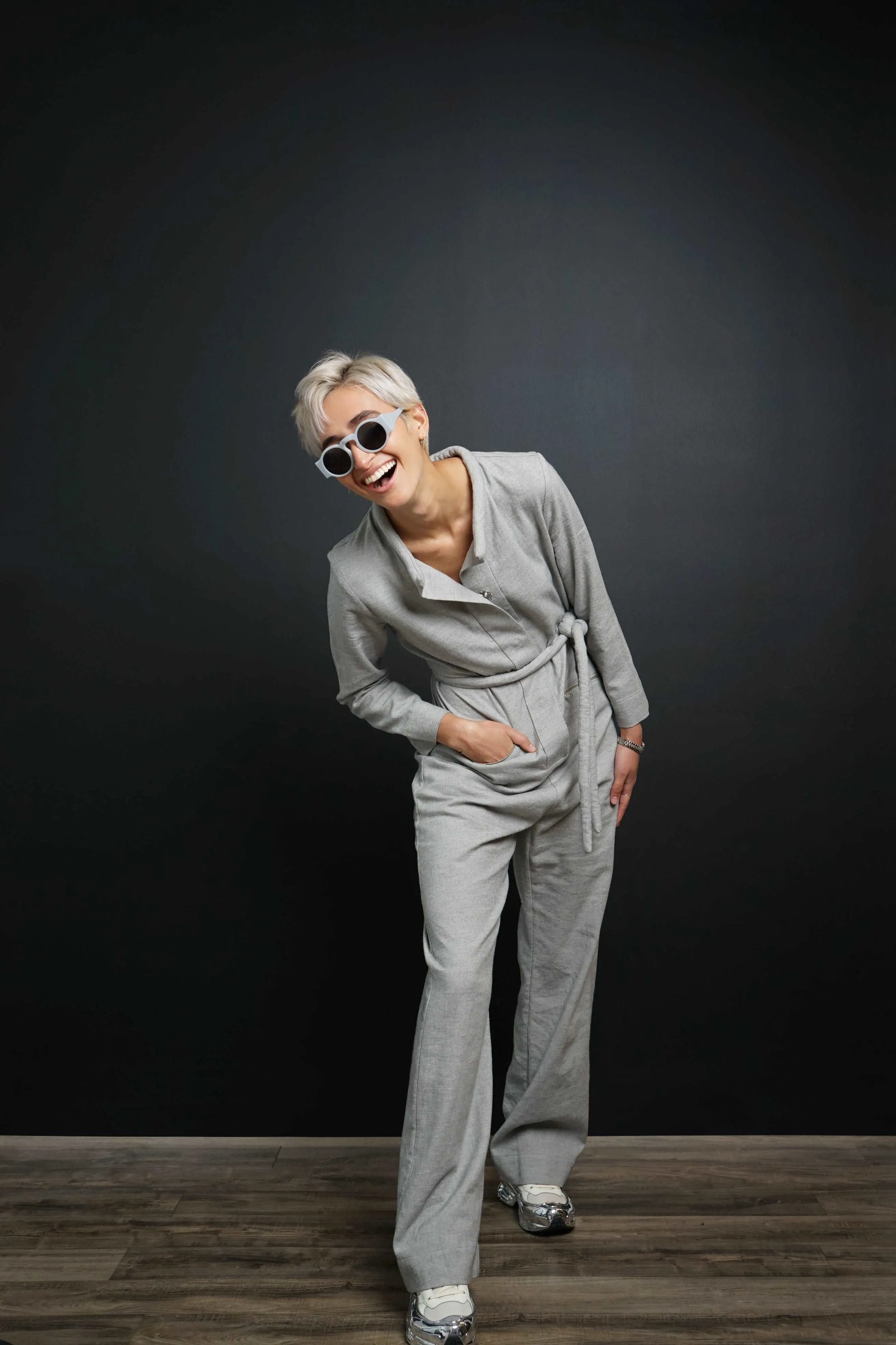 Ash Gray Jumpsuit