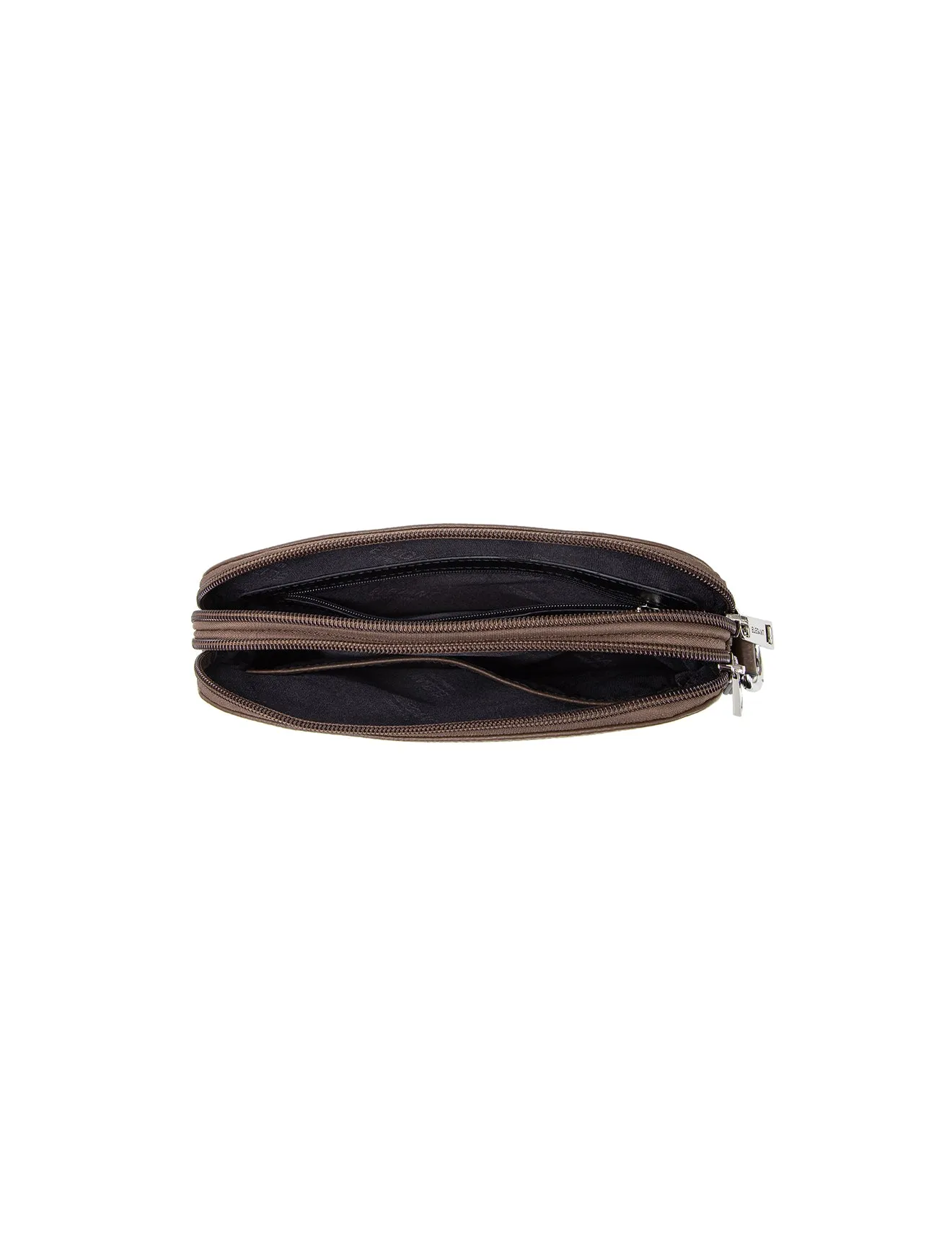 ASHLEY LEATHER BAG WEBBING STRAP- E1-0838-CINNAMON