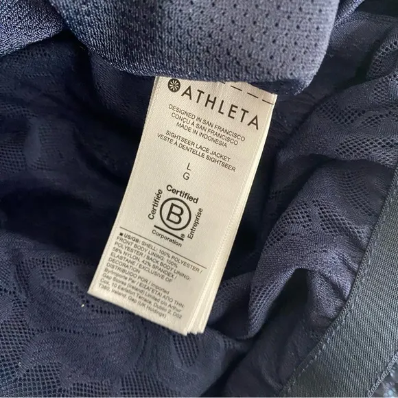 Athleta Sightseer Lace Jacket Windbreaker