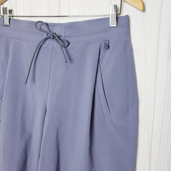 Athleta Size 4 Venture Bermuda Short Drawcord High Rise Pockets Tempest Violet