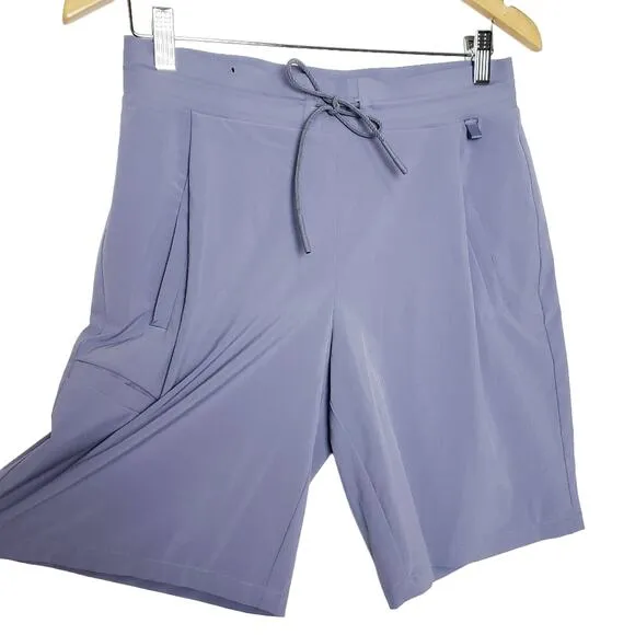 Athleta Size 4 Venture Bermuda Short Drawcord High Rise Pockets Tempest Violet