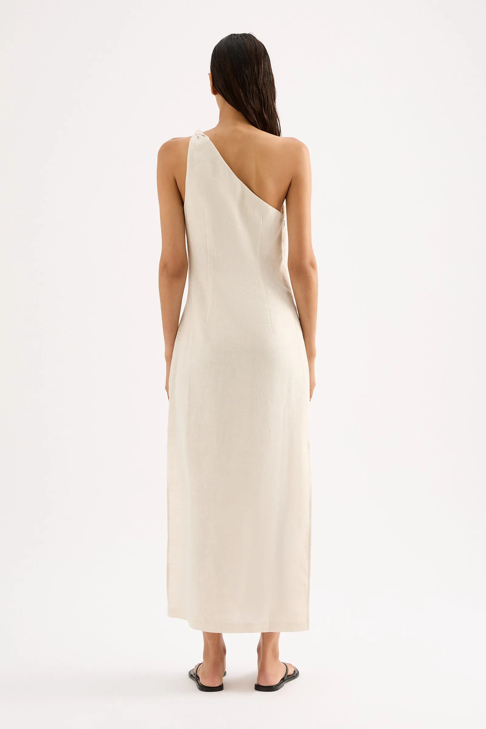 AVERY LINEN MIDI DRESS