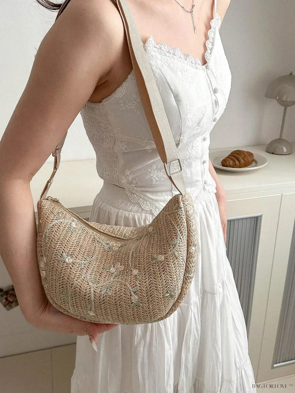 BagForLove - Trendy Woven Beach Tote, Minimalist Design for Women