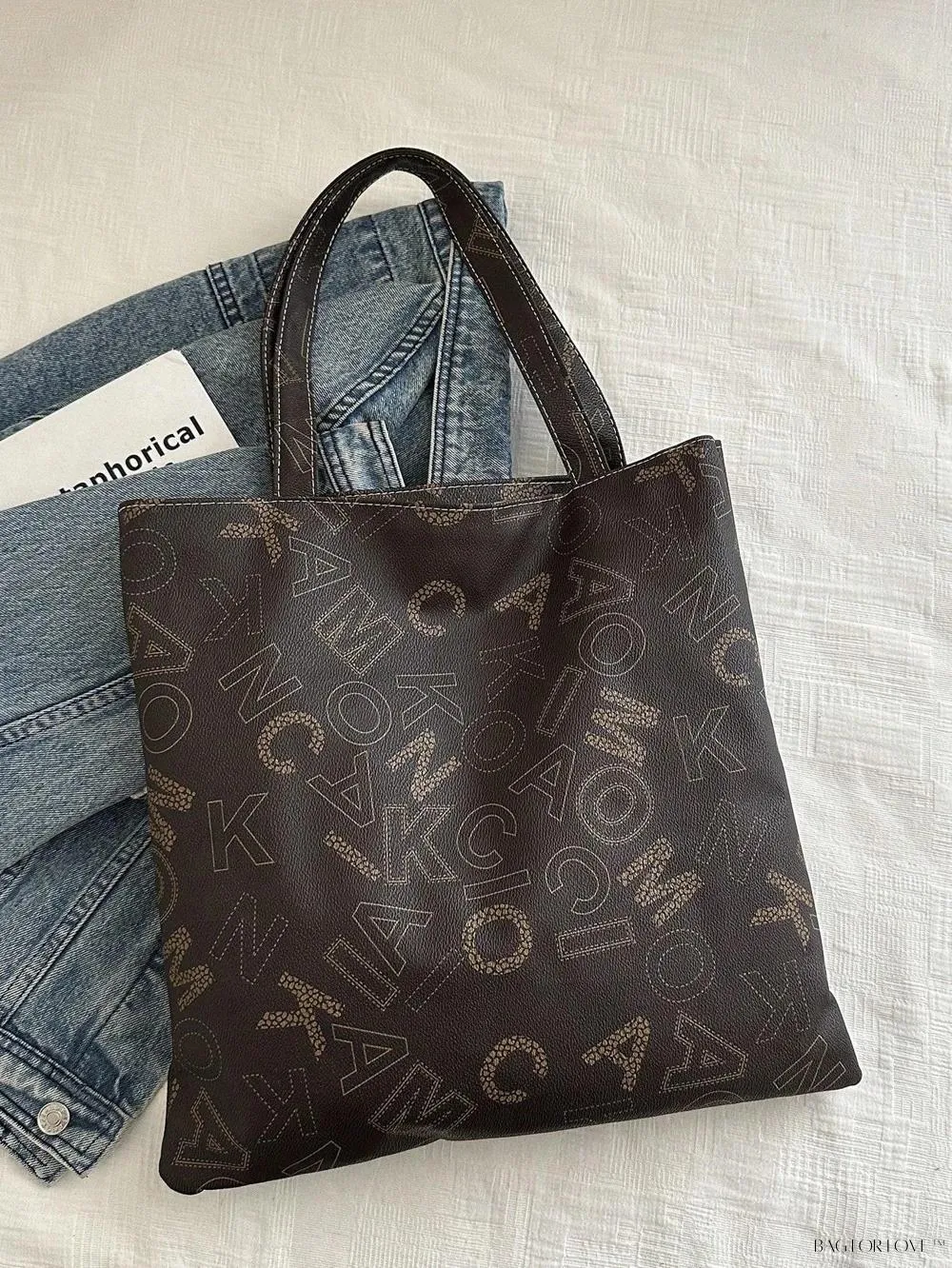 BagForLove - Trendy Woven Beach Tote, Minimalist Design for Women
