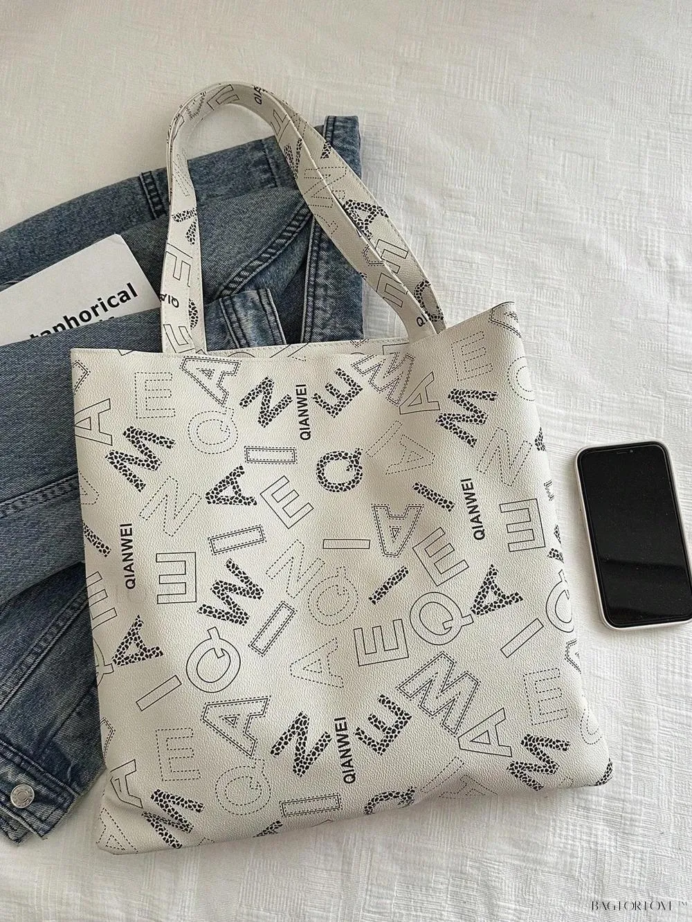 BagForLove - Trendy Woven Beach Tote, Minimalist Design for Women