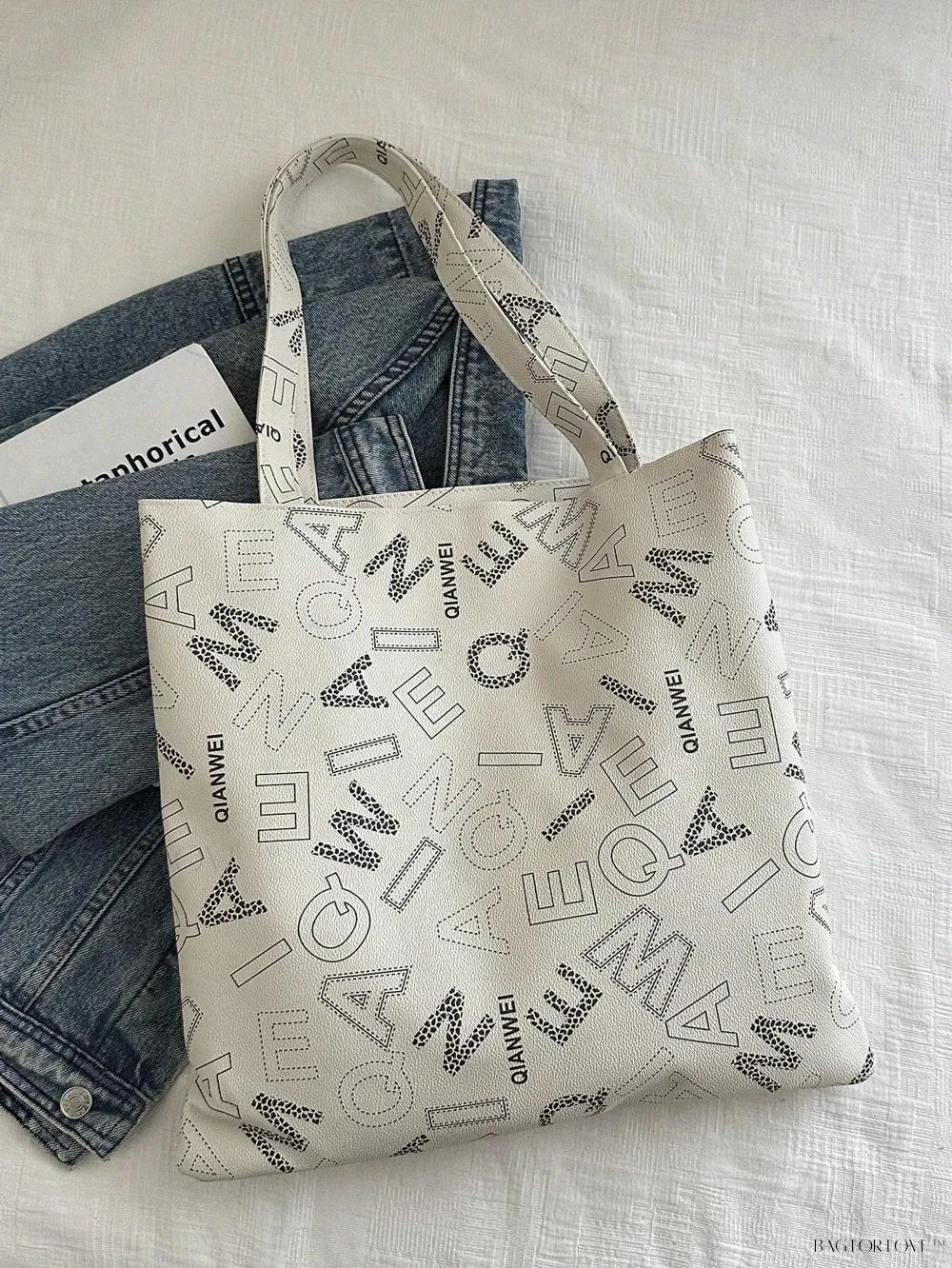 BagForLove - Trendy Woven Beach Tote, Minimalist Design for Women