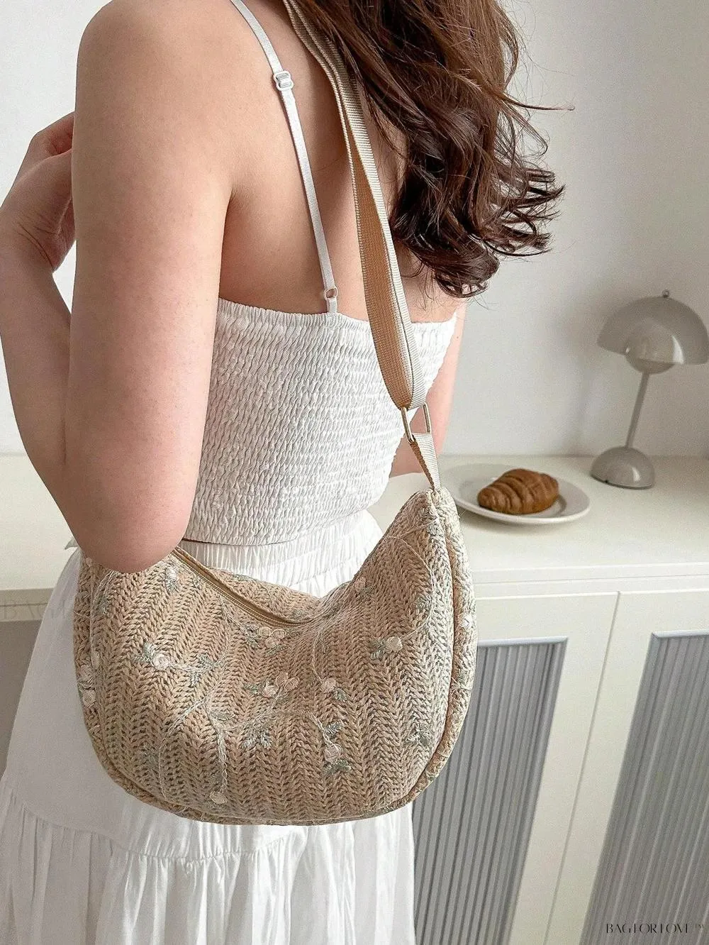 BagForLove - Trendy Woven Beach Tote, Minimalist Design for Women