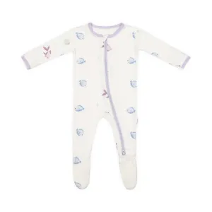 bamboo little - LAVENDER FISH ZIPPERED FOOTIE 18-24 months