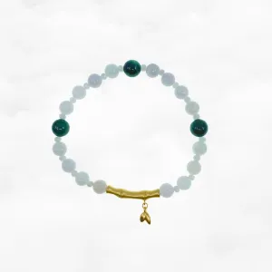 Bamboo Theme Beaded Jadeite Bracelet