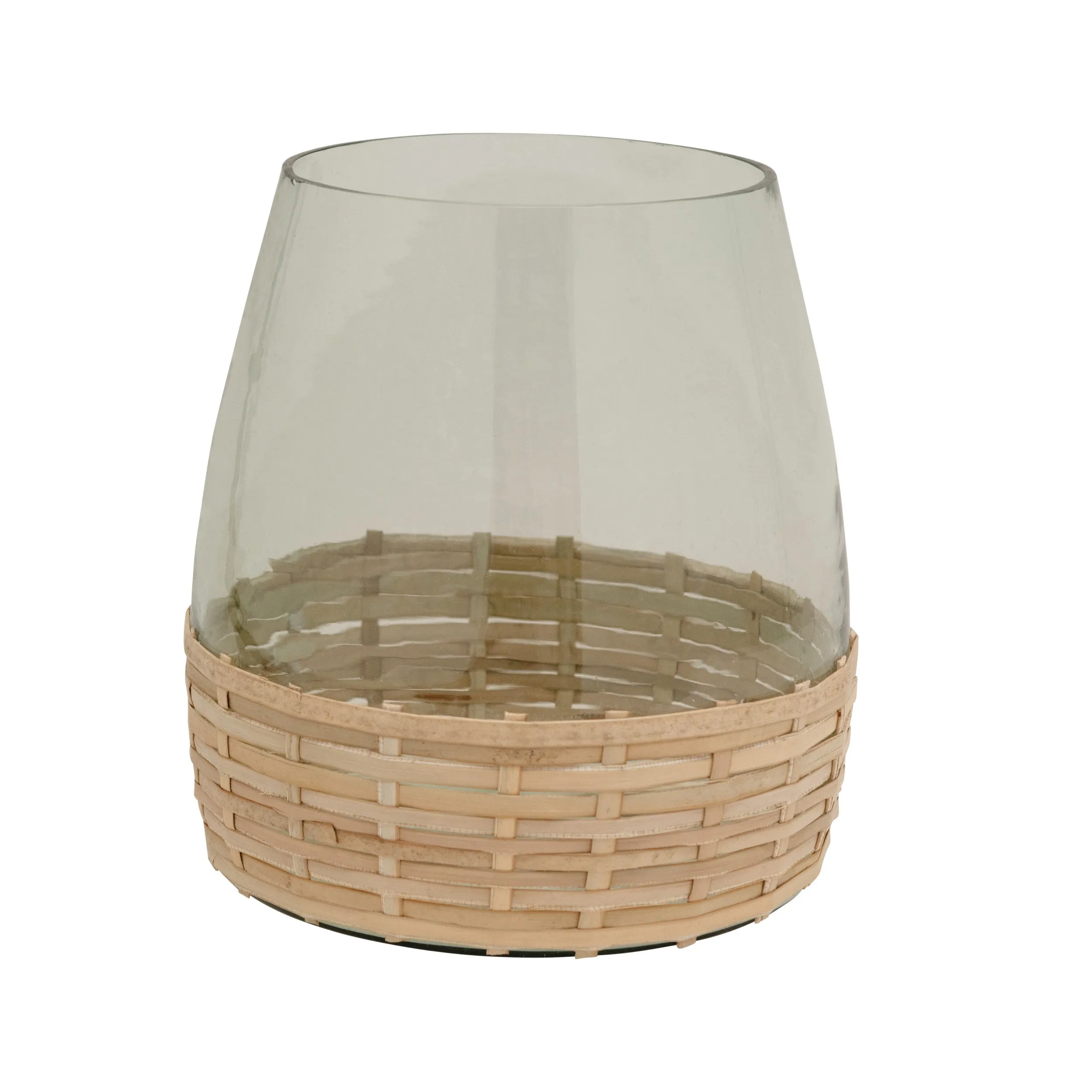 Bamboo Wrapped Vase
