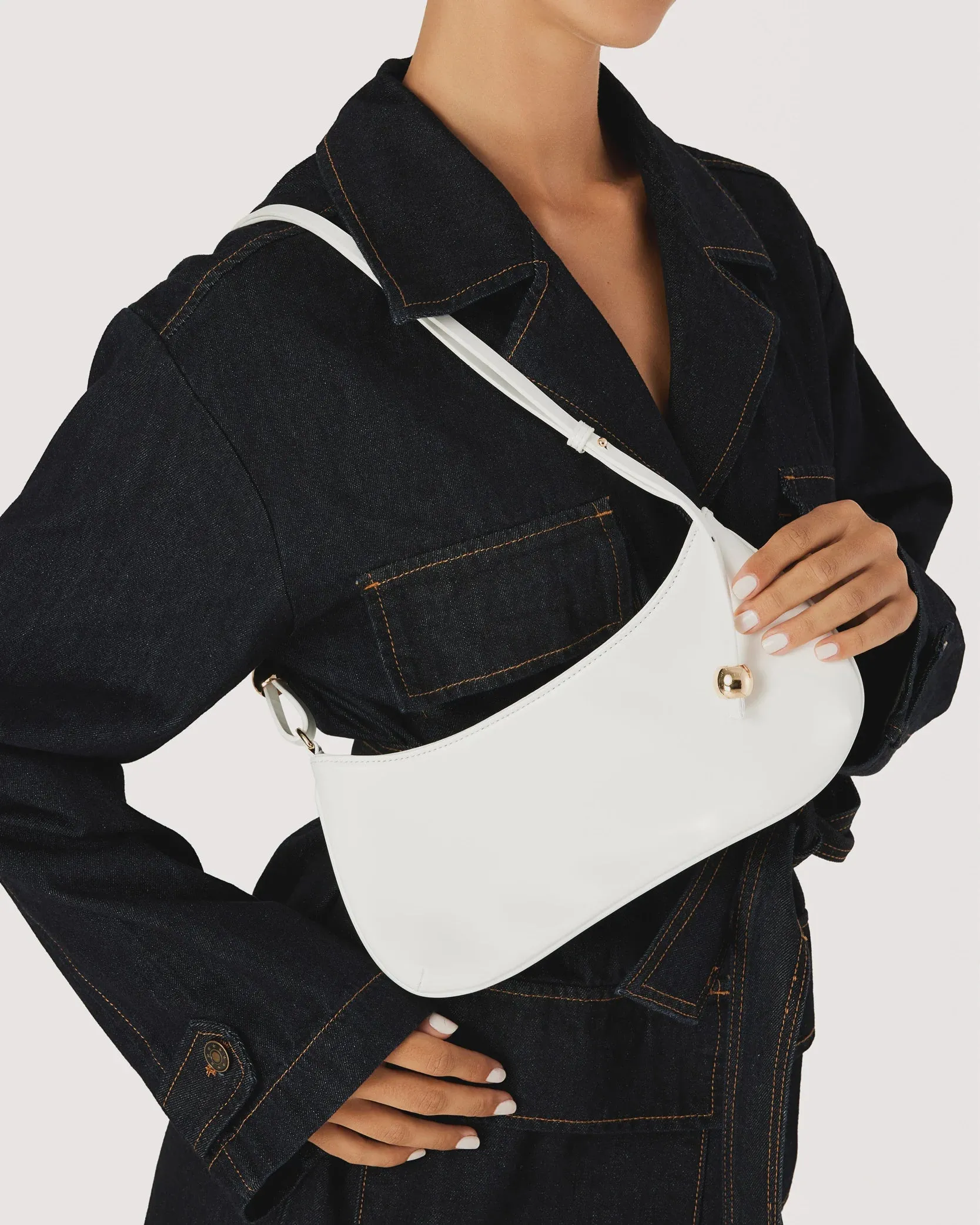 Billini Rosabelle Shoulder Bag - White Shine