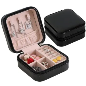 Black & Pink Portable Jewelry Box