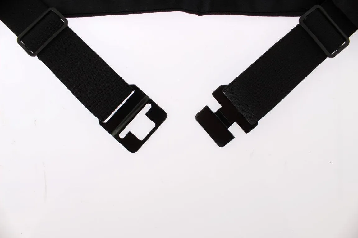 Black Wide Belt Silk Cummerbund