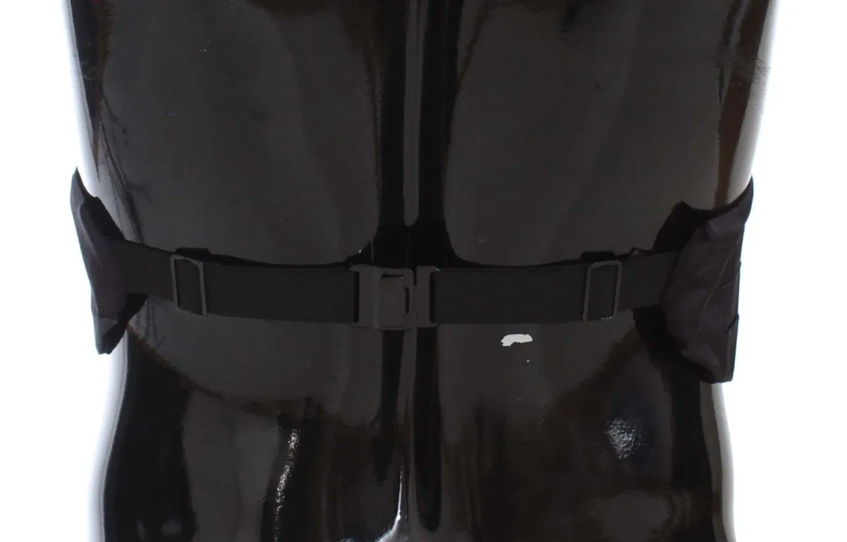 Black Wide Belt Silk Cummerbund