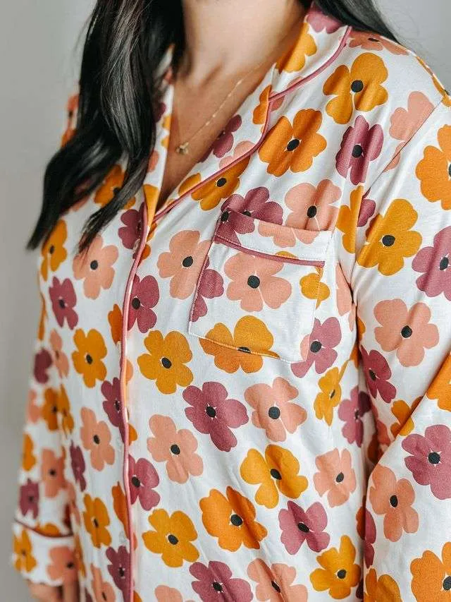 Blossom Women's Button Up Lounge Dress