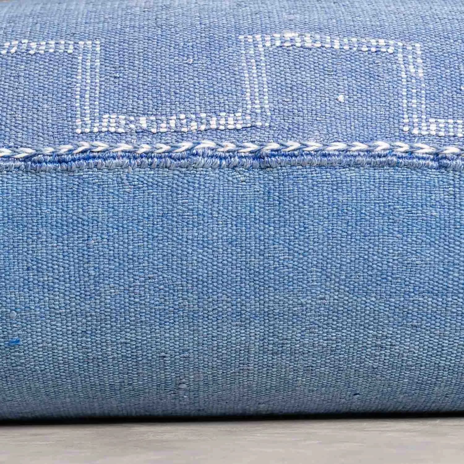 Blue Cactus silk pillow cover