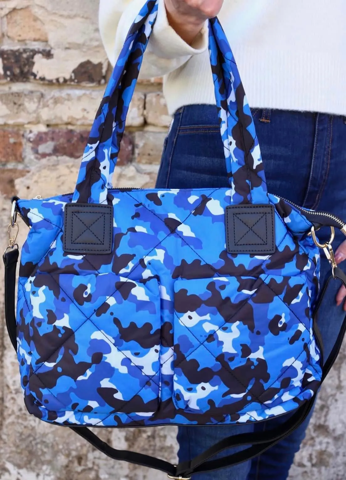 Blue Camo Bag