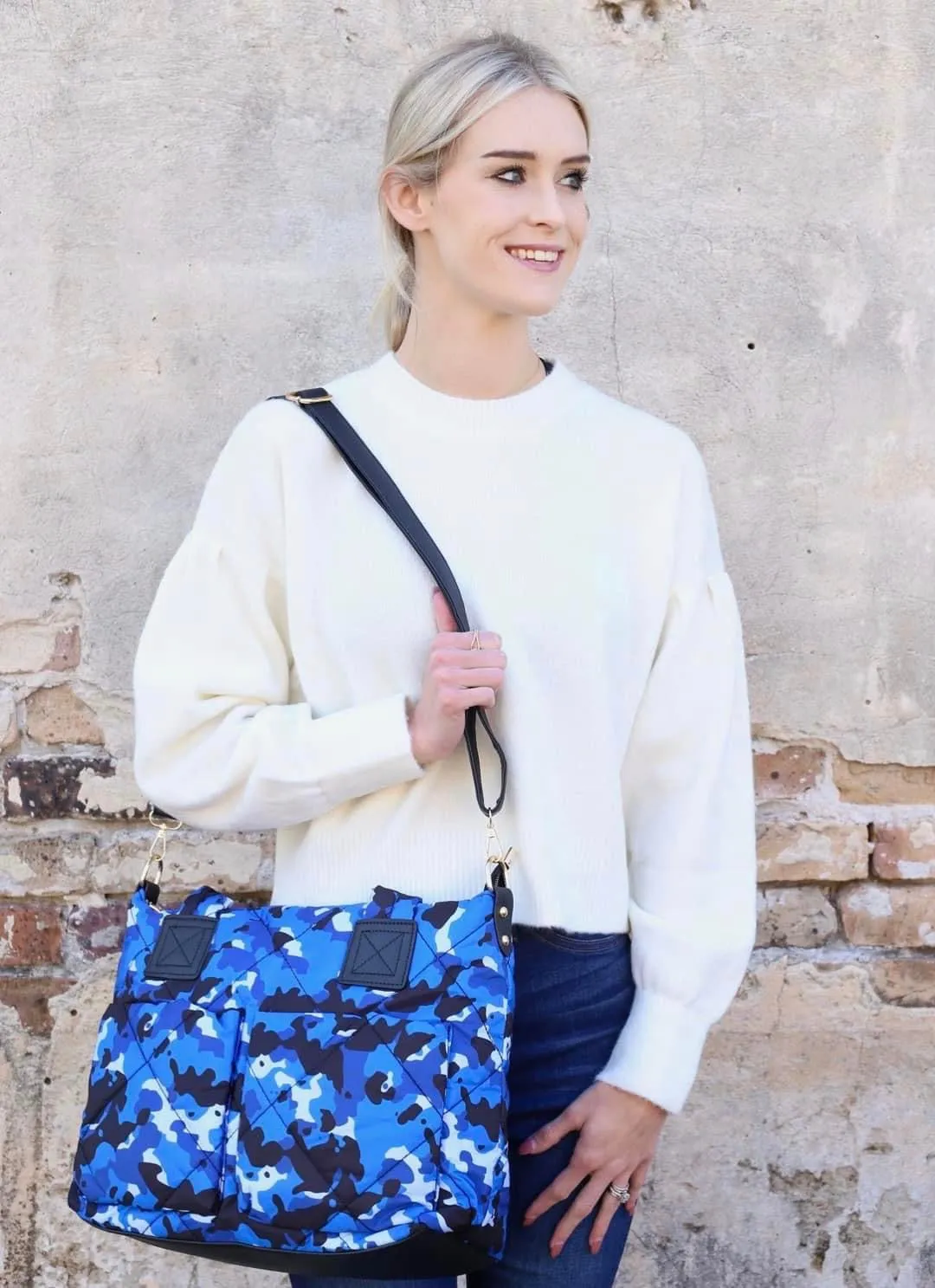 Blue Camo Bag