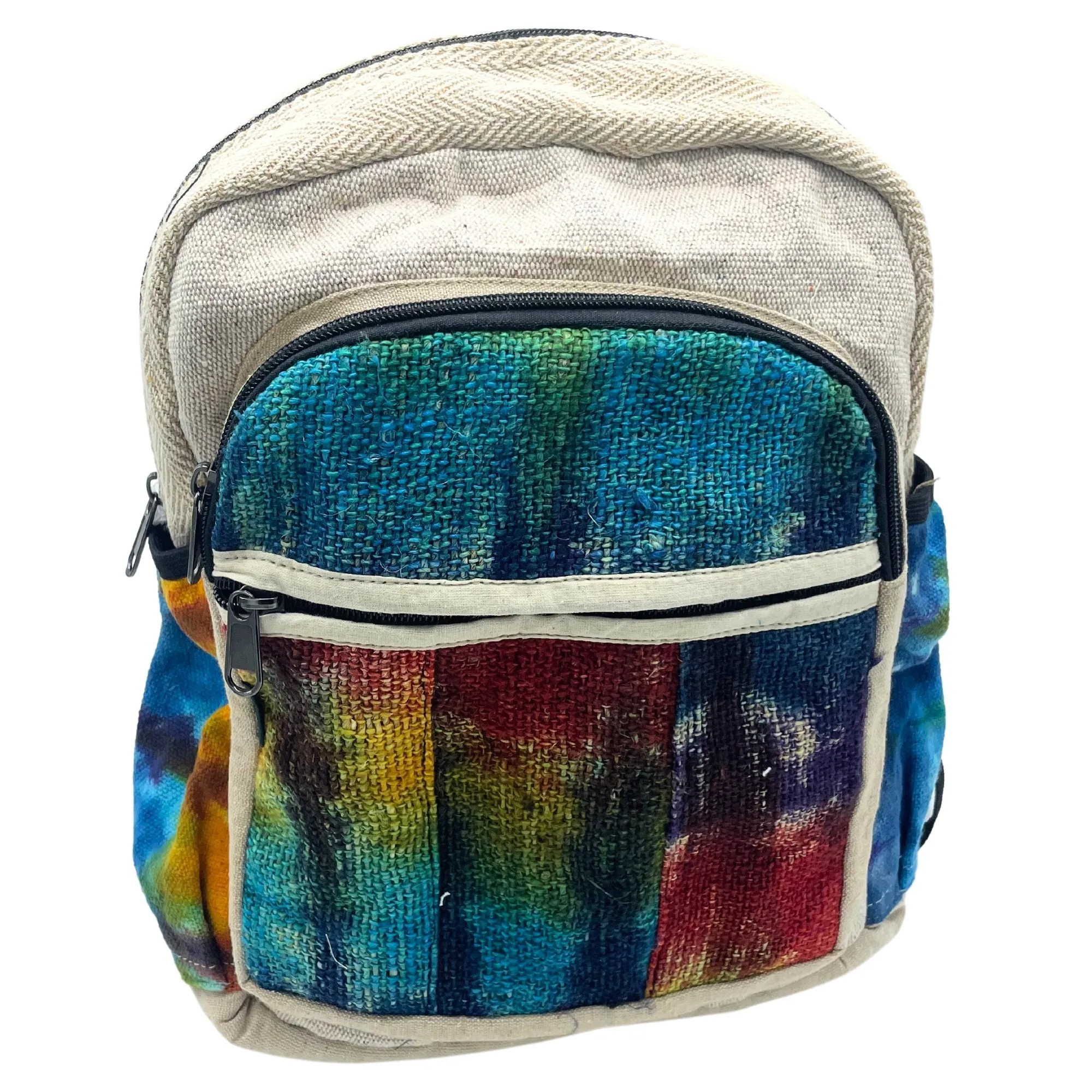 Boho Backpack Tiedye Hemp Medium No Print