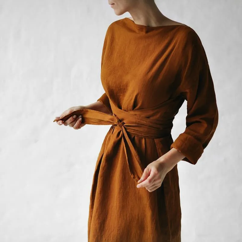 Boho Linen Dress