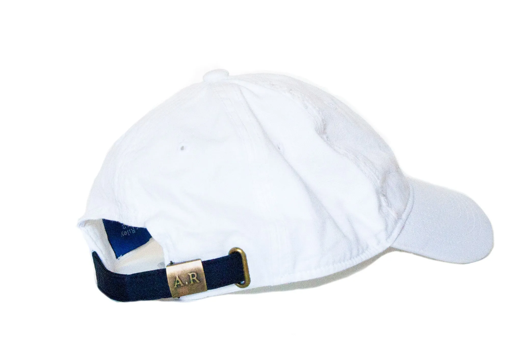 BONE FISH NEEDLEPOINT HAT WHITE